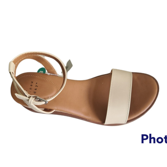 Platform Wedge Sandals Ankle Strap Memory Foam Women’s 9.5 - Picture 4 of 7